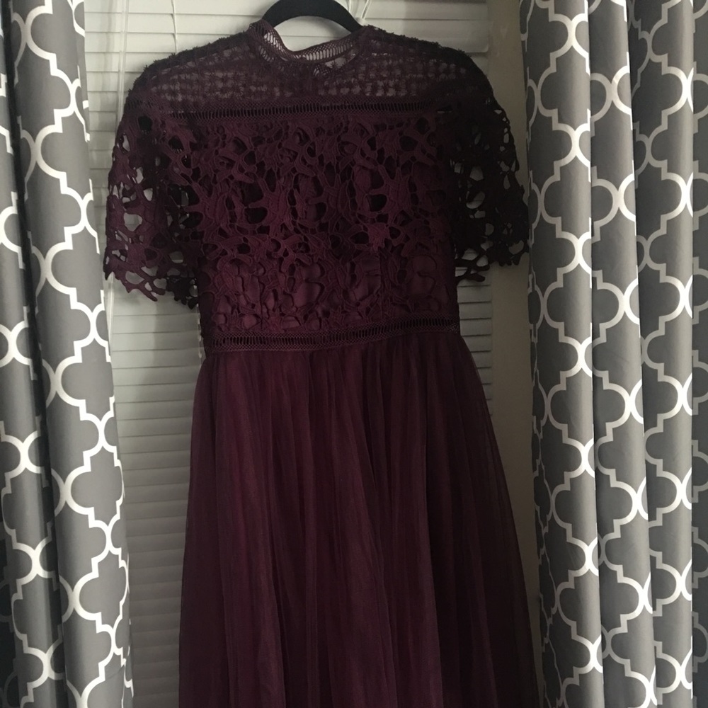 Asos beautiful deep purple dress